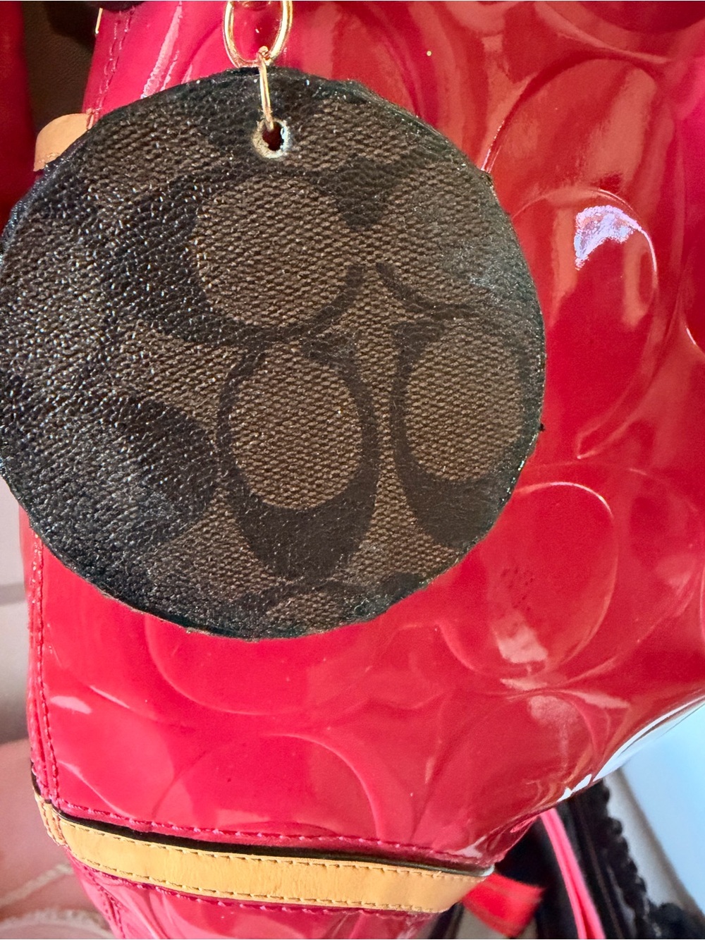 Hand crafted bag tag - Picture 2 of 3